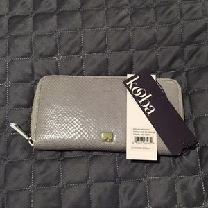 NWT Kooba grey wallet
